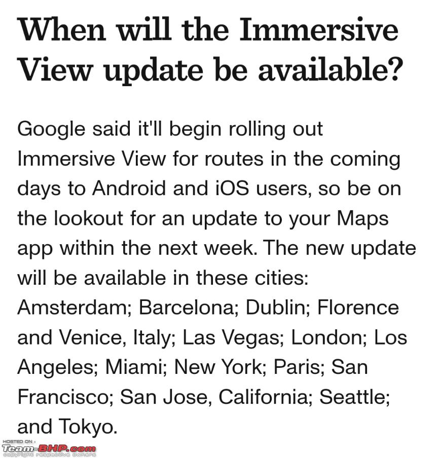 Google Maps update: Immersive View for Routes and new AI features