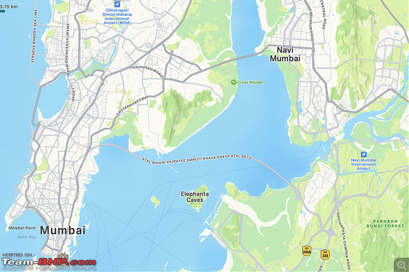 Mumbai Trans Harbour Link - Connecting Southern Mumbai with Navi Mumbai-applemapsatalsetu.png