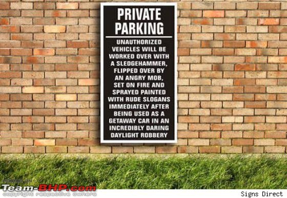 How do you stick a bell on a wall? Pics of Quirky signs, captions & boards-funny_no_parking_640_09.jpg