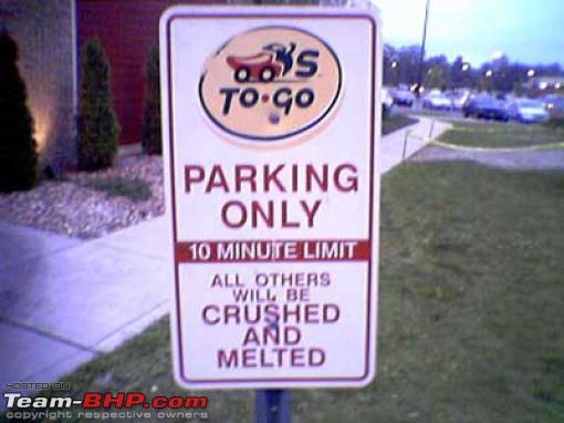 How do you stick a bell on a wall? Pics of Quirky signs, captions & boards-funny_no_parking_640_30.jpg