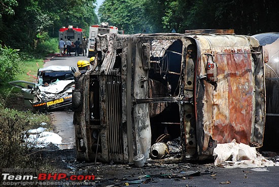 Bullet tanker crashes, catches fire with IMAGES-20080822bullet4.jpg