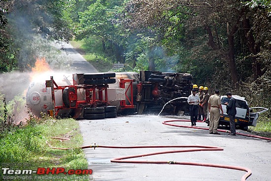 Bullet tanker crashes, catches fire with IMAGES-20080822bullet5.jpg