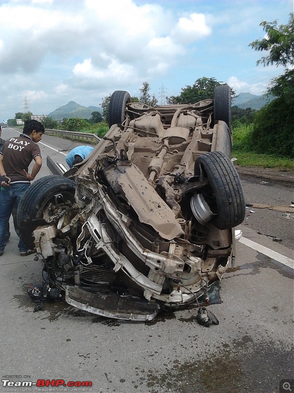 Driver ignorant of how ABS works; Turns Chevy Captiva upside down-20110914-10.48.58.jpg