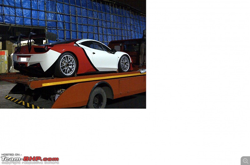 Spotted at Bombay Cargo - Ferrari 458 Challenge (GT racecar)-1.jpg