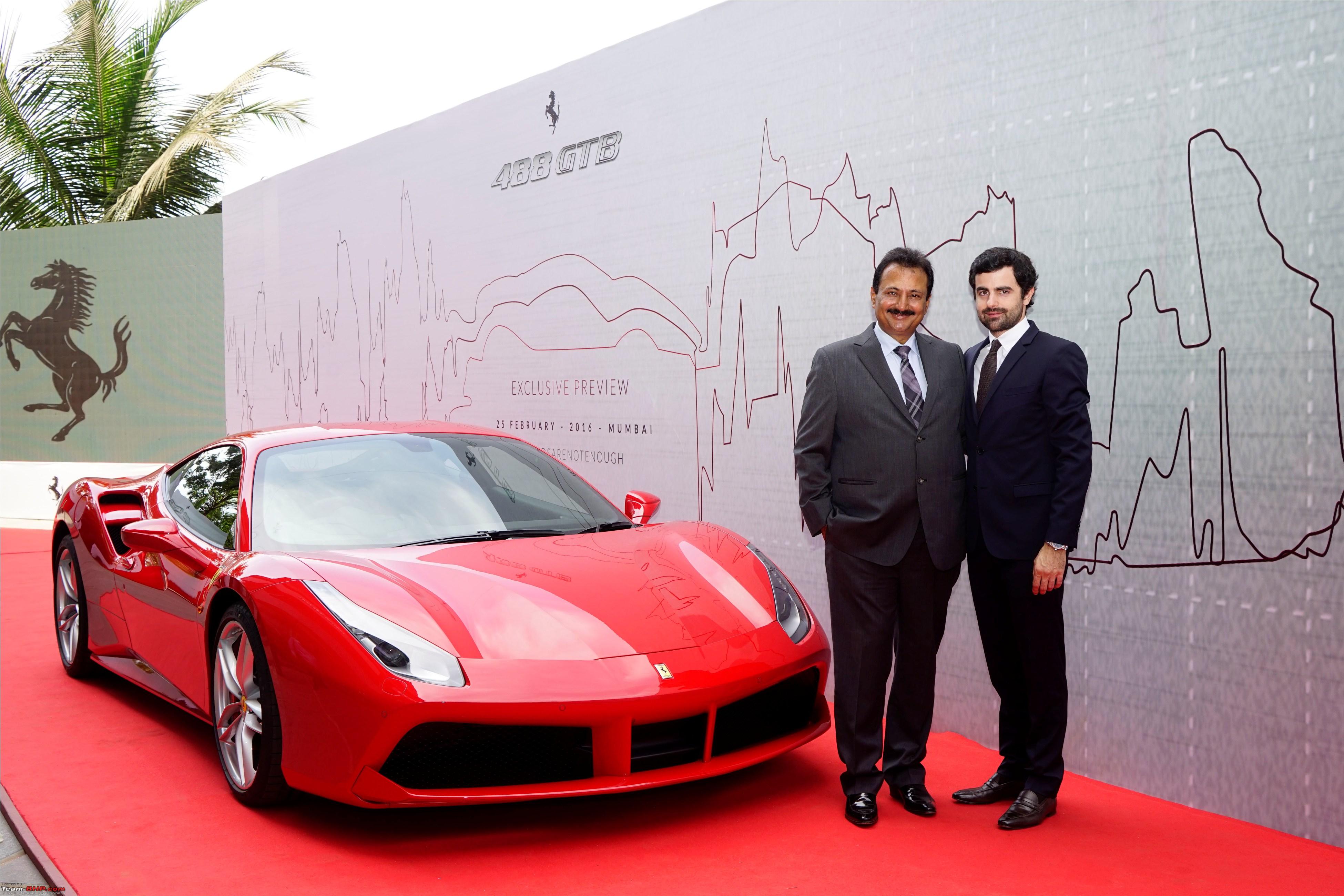 Ferrari 488 Gtb Official India Launch Team Bhp