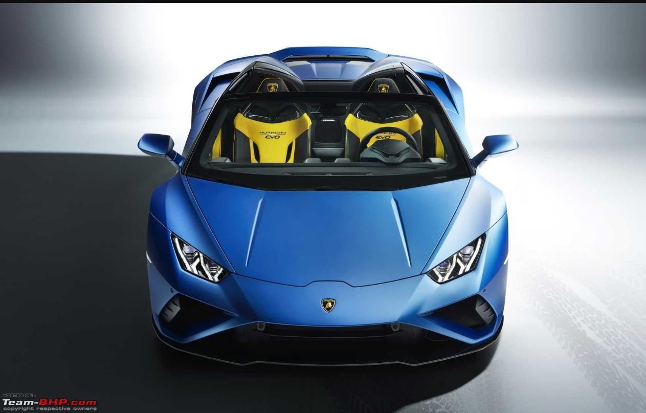 Lamborghini Huracan Evo Spyder launched at Rs. 4.09 crore ...