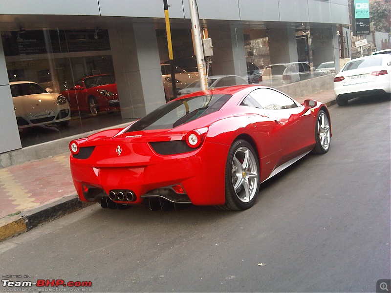 Ferrari F458 Italia in Mumbai! EDIT: 458 Pics on pg2 + VIDEO pg7!-458-back-side.jpg