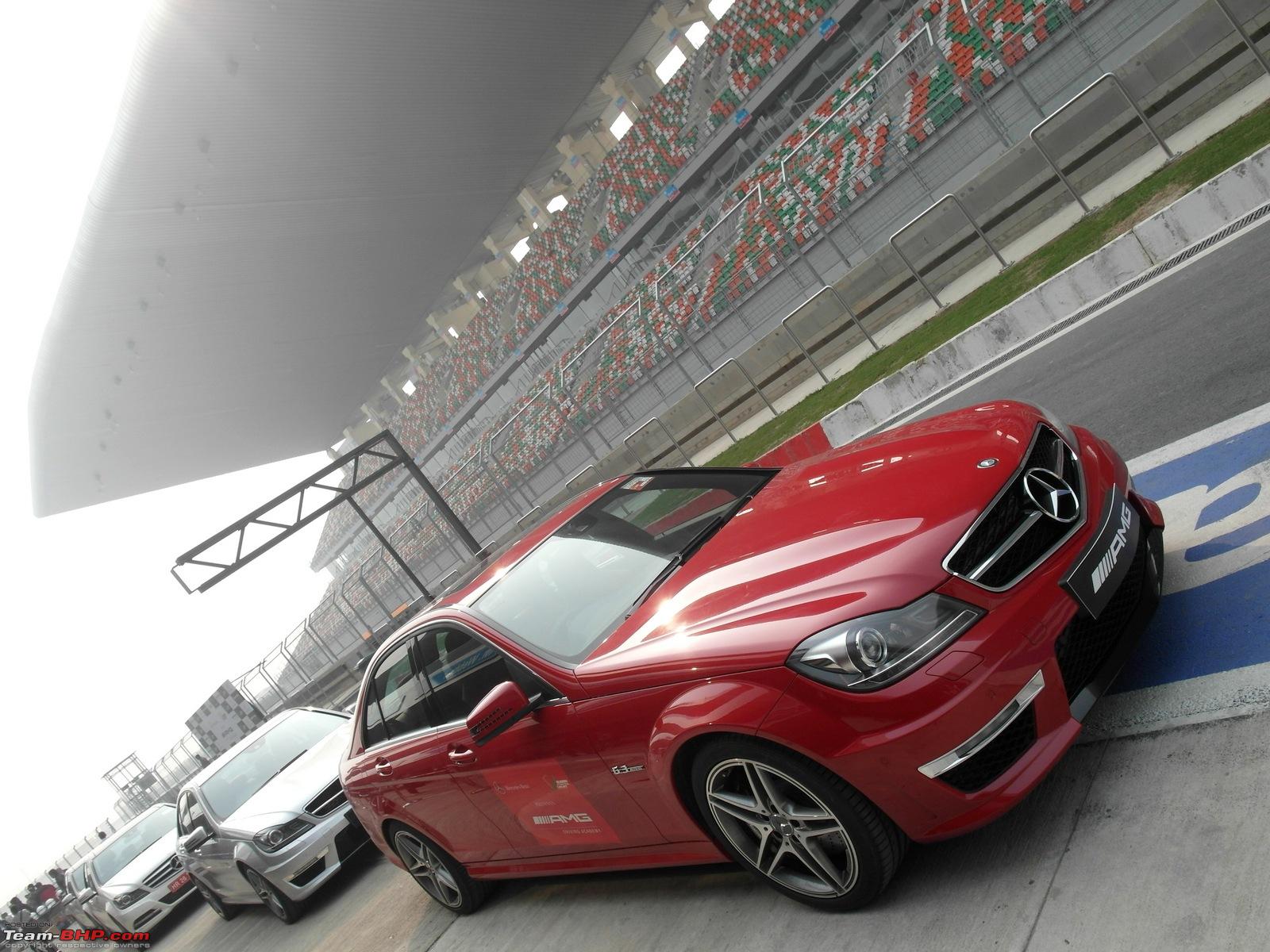 I Drove A C63 Amg At Buddh Mercedes Amg Driving Academy Launched - Team-bhp