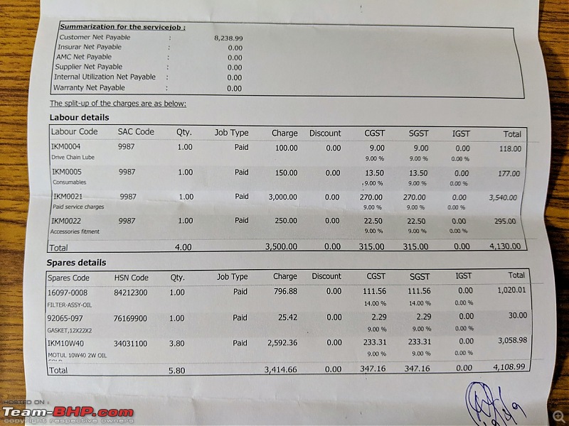 Servicing Costs of Superbikes / Sportsbikes in India-bill.jpg