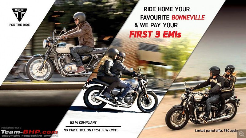 Triumph to support customers by paying for first 3 EMIs-modern-classics-955x537.jpg