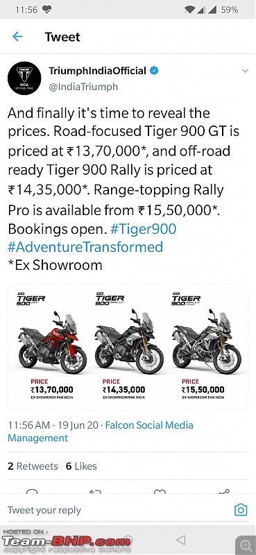 2020 Triumph Tiger 900. EDIT: Launched-screenshot_20200619115645.jpg