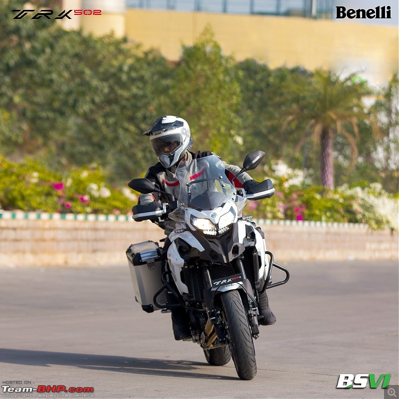 Benelli TRK 502X caught testing in India. Edit: Launched @ 5 lakhs-05.jpg