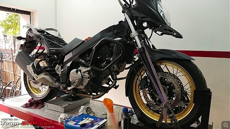 My Suzuki V-Strom 650 | Now 70,000 kms up-workshop.jpg