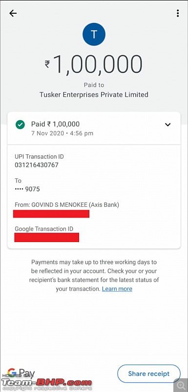 Rip-off Alert! BMW Motorrad Bangalore (Tusker Motorrad) cuts Rs 50,000 as cancellation fee on a demo-screenshot_20210910114847.jpg