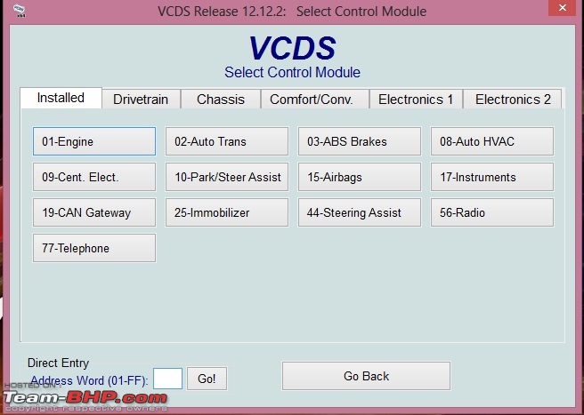 VCDS (Vag-Com Diagnostic System) for VW & Skoda - Discussion