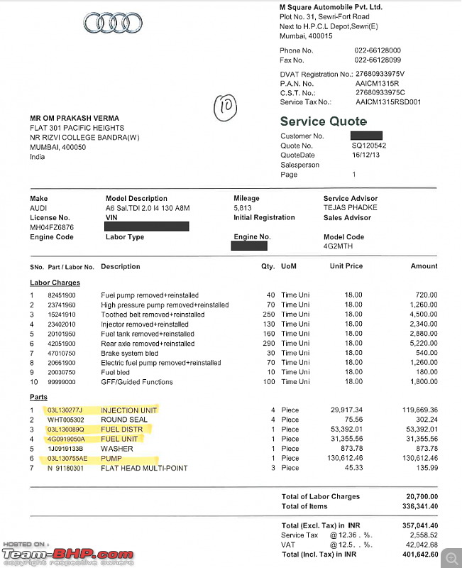 Audi A6 engine problems. EDIT: Court orders Audi to repair the car-servicebill.png
