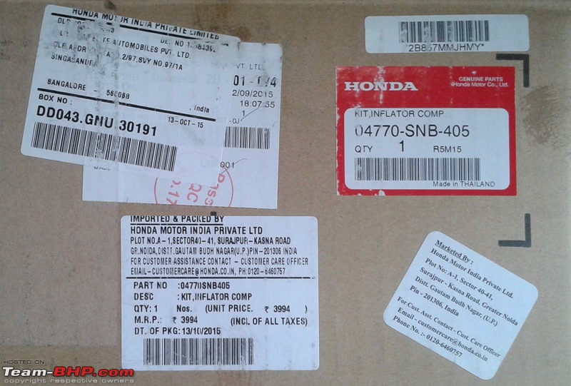 Honda Civic : Maintenance, Service Costs and Must dos-20151027_1144502.jpg