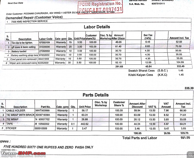 vw polo 1.2 tsi service intervals