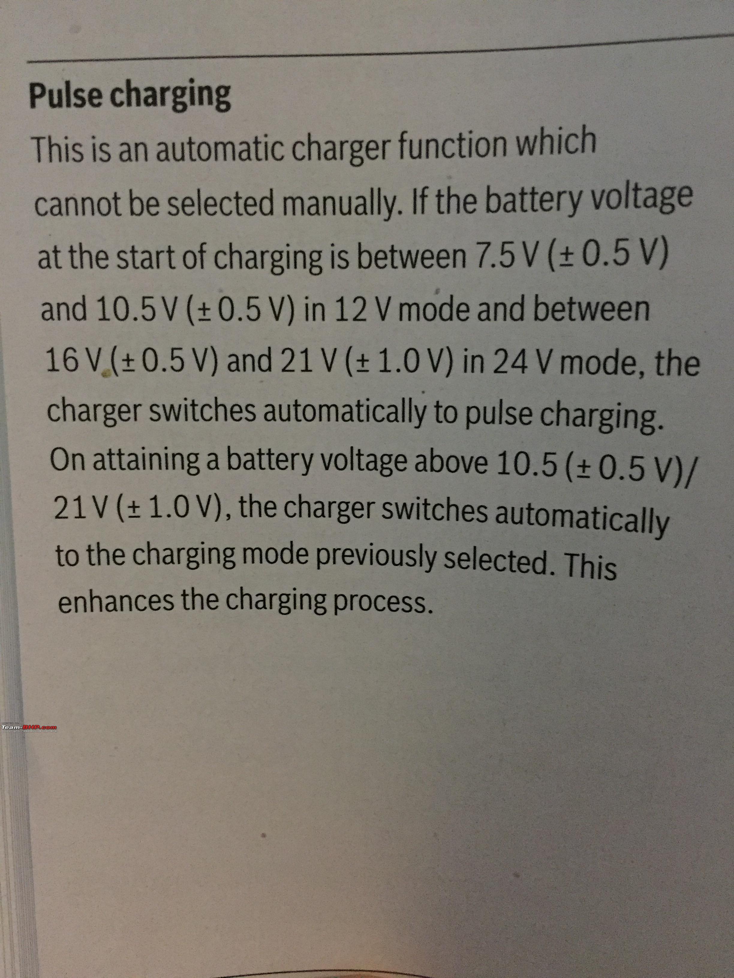 Ownership Review: Bosch C7 Battery Charger - Team-BHP