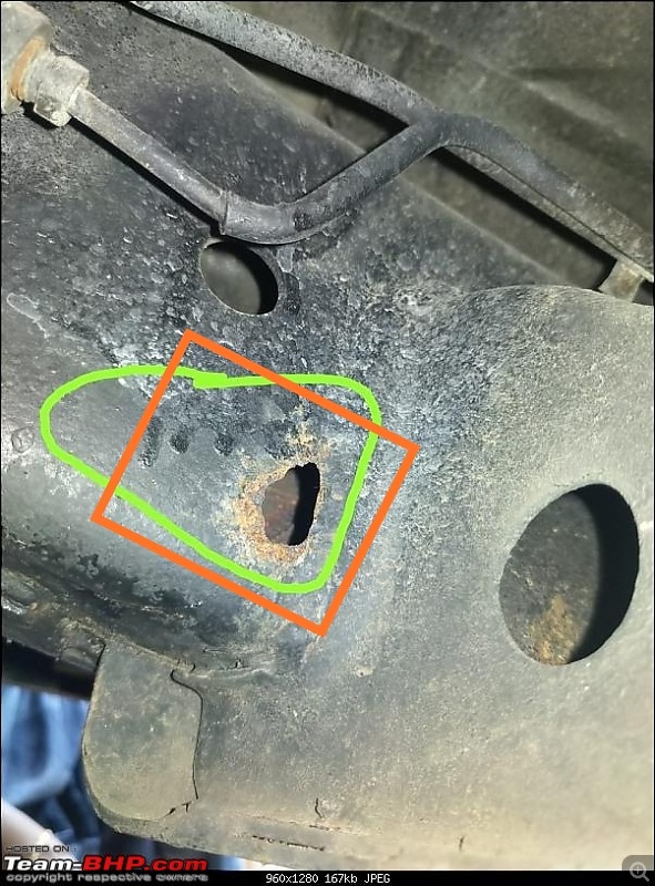 Rust holes on the chassis frame of a Tata Safari Storme-img_20200925_234708.jpg