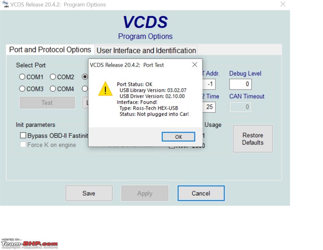 vcds port ok interface not found vcds port ok interface not found