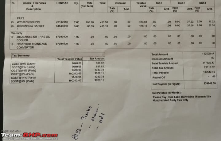 Ford Endeavour 3.2 AT - Transmission Failure. EDIT: Due to dealer putting the wrong oil-2cf3b3322da449508252c04a6e45a9ce.jpg