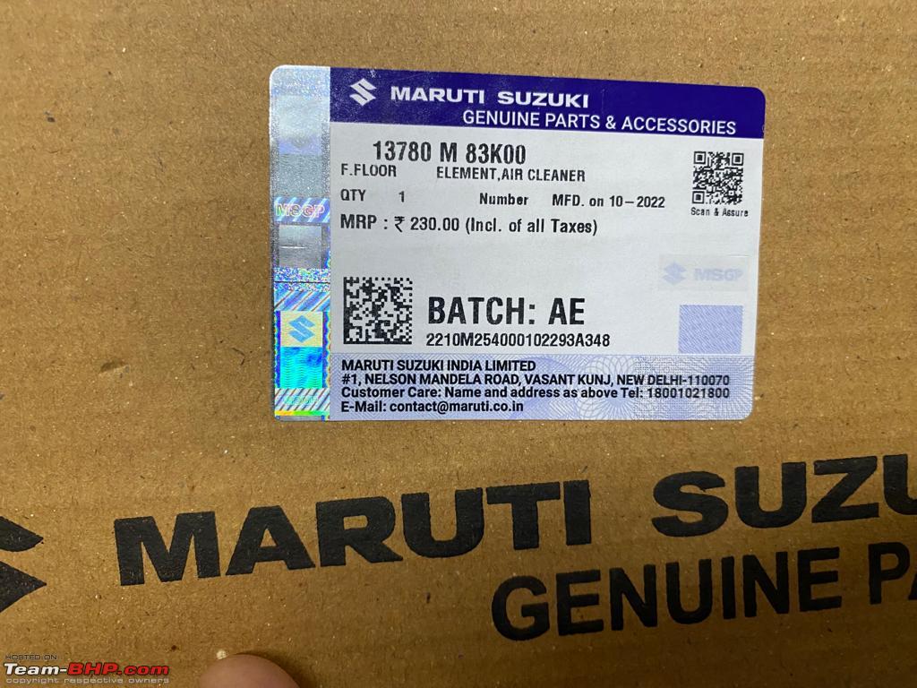 Mgp maruti spare parts sales