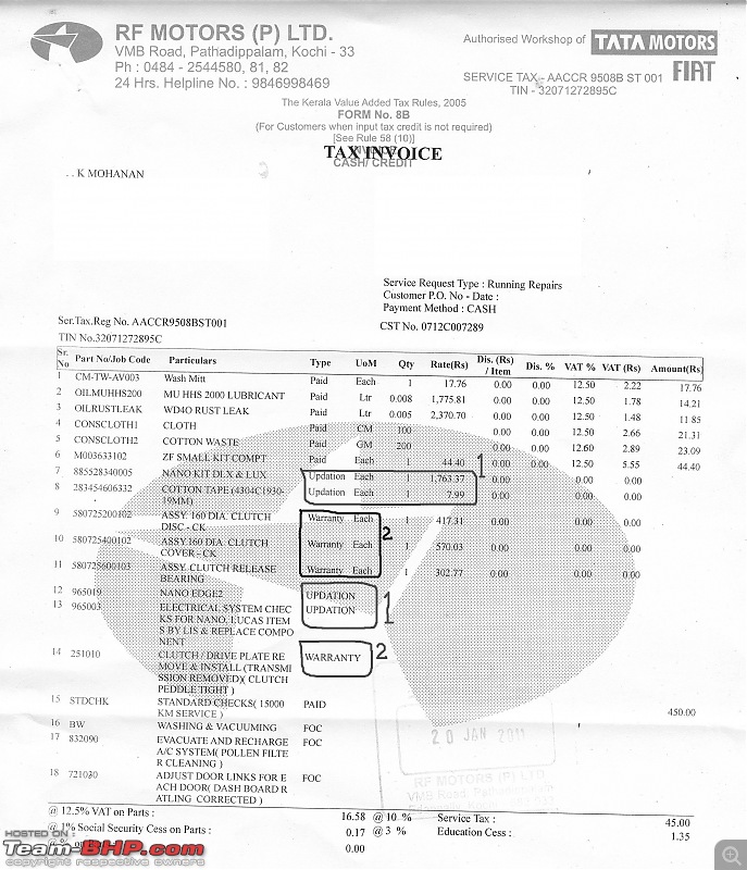 TATA nano - List of ALL issues-15000servicebill.jpg