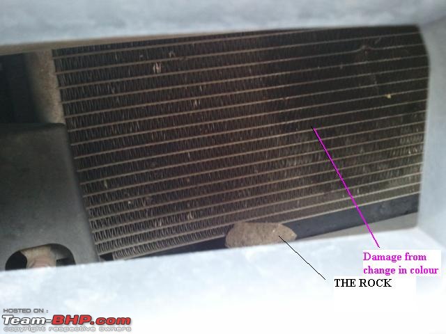 A/c condensor damage in Honda City-20120508-07.jpg