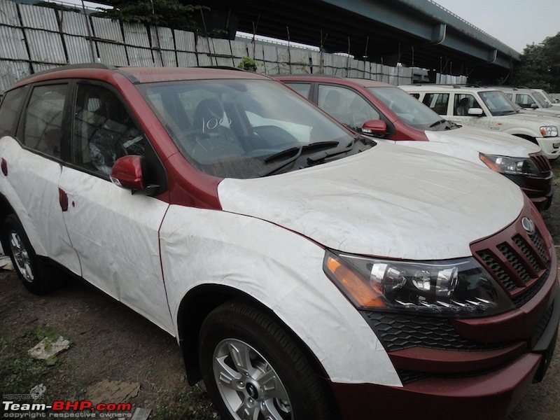 Sita, Red Mahindra XUV5OO W8 joins our Family. EDIT: 1 Year & 35,000 kms up-view-2.jpg