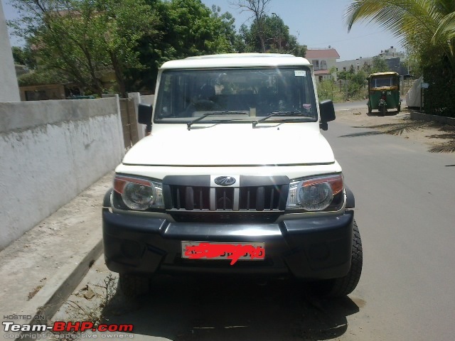 My Mahindra Bolero DI: A tough nut, but not as tough as I would have liked. EDIT -Stolen & Recovered-27042013092.jpg