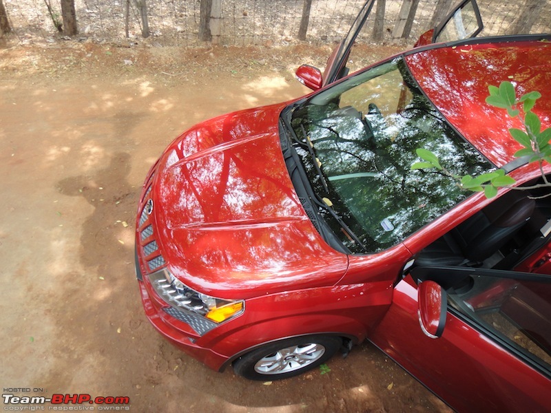 Sita, Red Mahindra XUV5OO W8 joins our Family. EDIT: 1 Year & 35,000 kms up-topangle.jpg