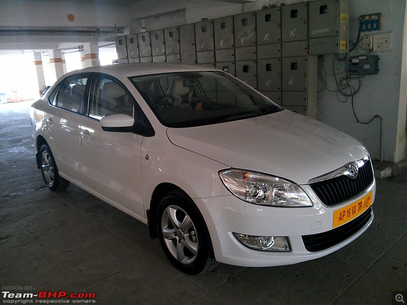 Candy white 2014 Skoda Rapid Elegance comes home-4.jpg