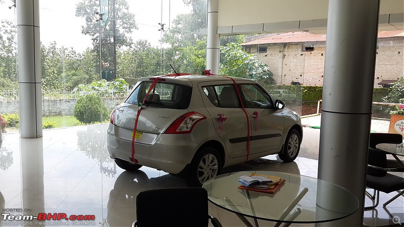 Happy Birthday Dad - From all of us and your Maruti Swift ZXi! EDIT: 10,000 km up!-20140806_123002.jpg