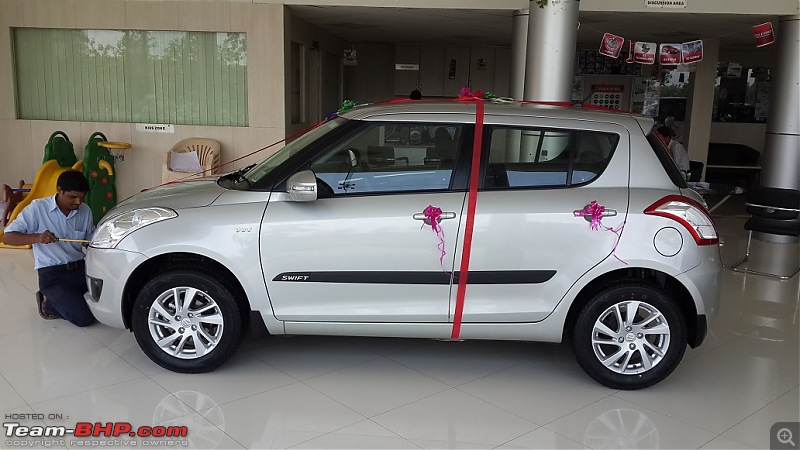 Happy Birthday Dad - From all of us and your Maruti Swift ZXi! EDIT: 10,000 km up!-20140806_124028.jpg