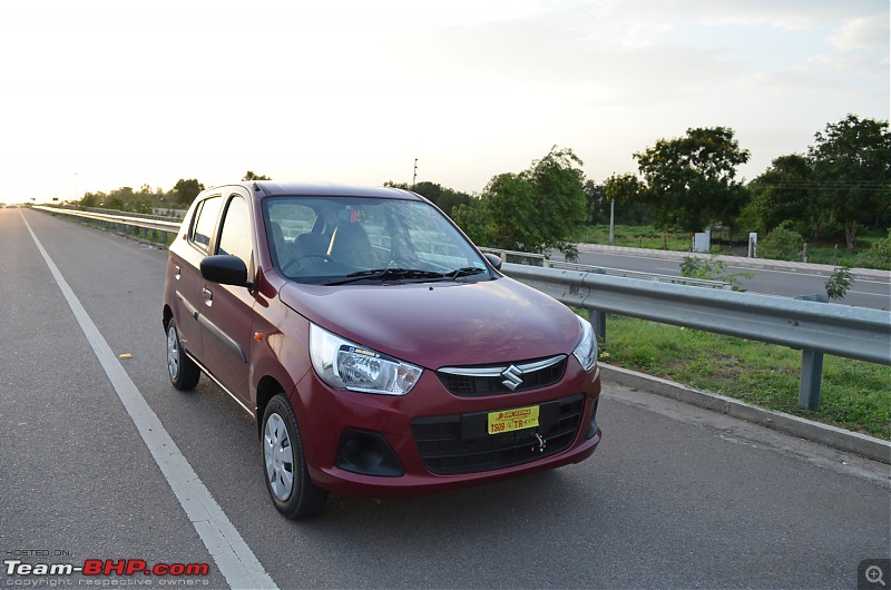 'Chasing Life' with our Maruti Alto K10 VXi AMT (Fire Brick Red). EDIT: 10,000 km up-4.-front-3-quarter-right.jpg