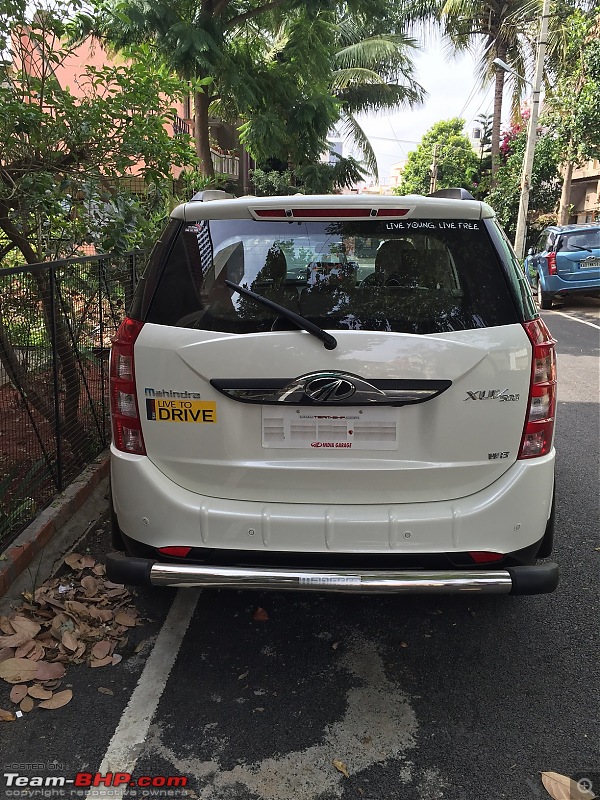 The New Age Mahindra XUV5OO W8 FWD - My Battle Cat's Roar EDIT: Now sold!-rear_number_fudged.jpg