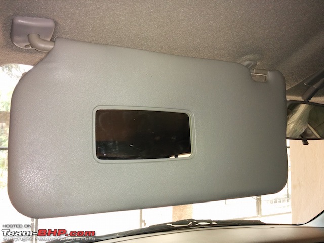 Our 2016 Glistening Grey Maruti WagonR VXi - Waggy meets Dizzy-21.sun-visor-passenger-side.jpg