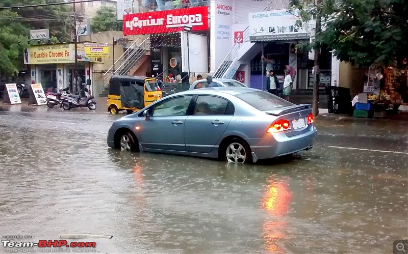 The Joy of Living a Dream - Honda Civic S MT (Pre-Owned)-20151115chennai-rains-2.jpg