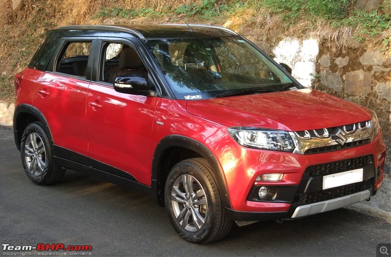 Fire in the Mountain : My Red & Black Maruti Vitara Brezza (1 year and 17k km up)-vitara_front.jpg