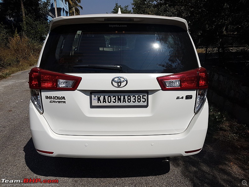 Toyota Innova Crysta 2.4 GX ownership review. EDIT: 10,000 km service done-rear-shot.jpg