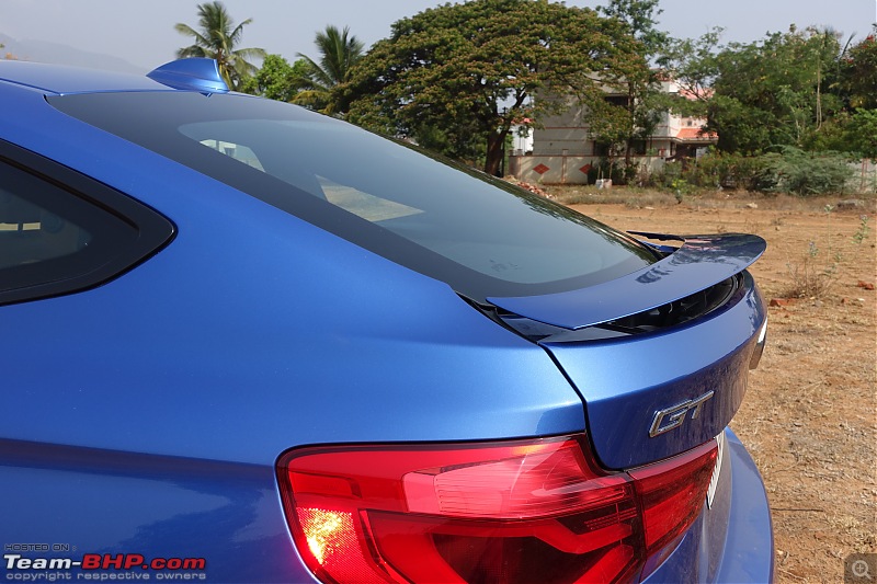 A GT joins a GT - Estoril Blue BMW 330i GT M-Sport comes home-spoiler-open.jpg