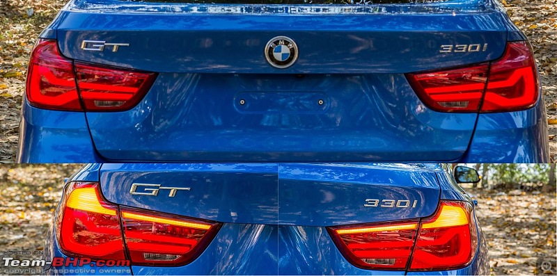 A GT joins a GT - Estoril Blue BMW 330i GT M-Sport comes home-tail-lights.jpg
