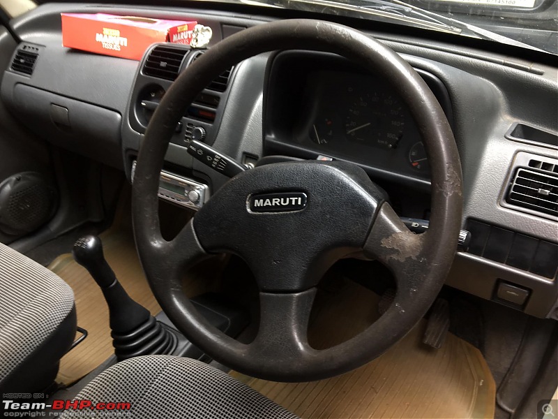 My 1995 Maruti Zen : Time to go old school!-steering-2.jpg