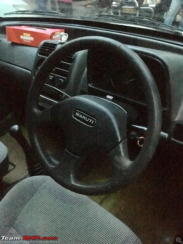 My 1995 Maruti Zen : Time to go old school!-steering-wheel.jpg