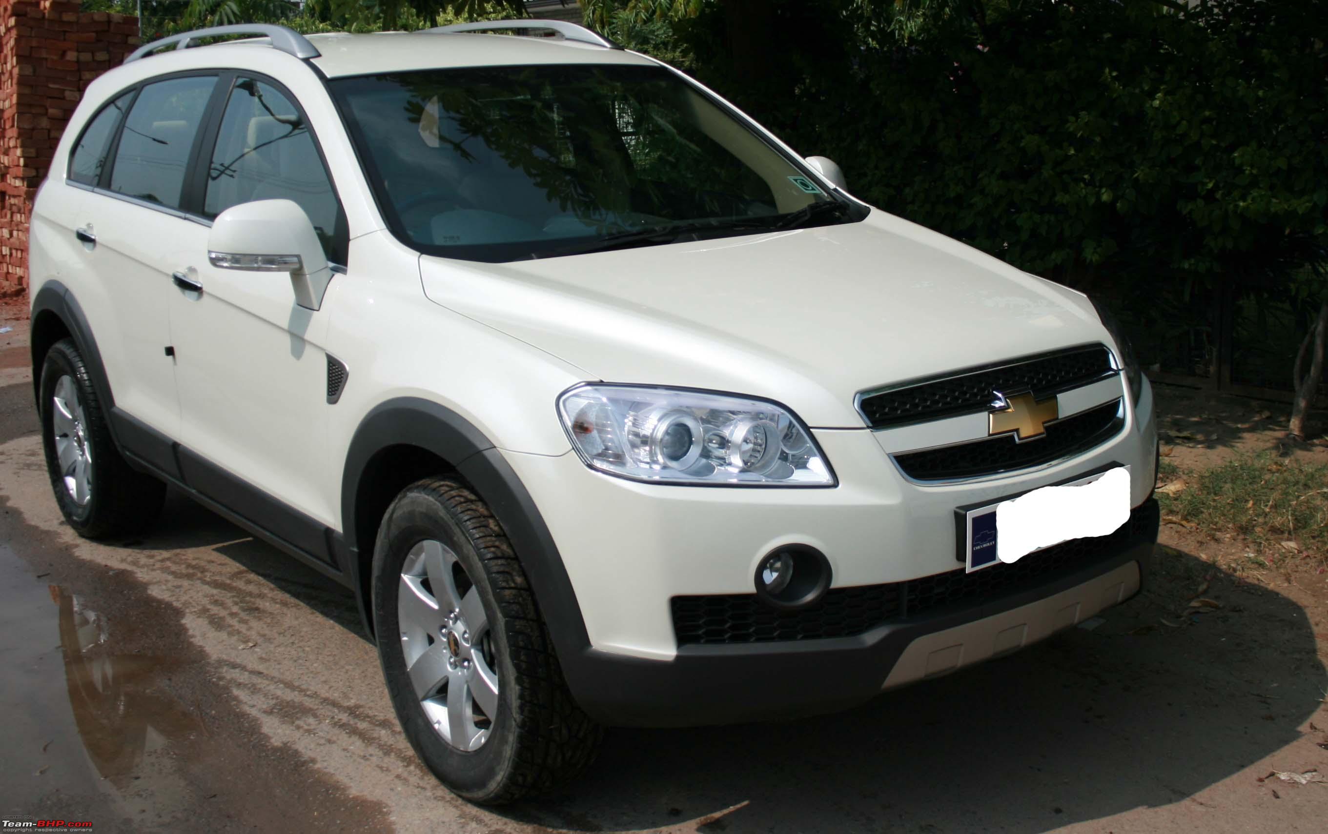 My New Chevrolet Captiva Ltz Pearl White Team Bhp