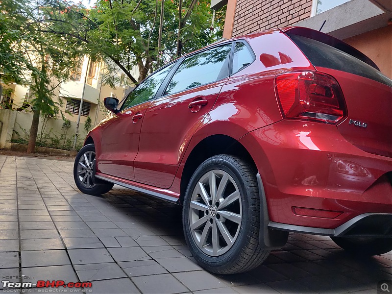Review: Driving home our Sunset Red VW Polo Highline+ TSI Automatic-rear-sporty.jpg