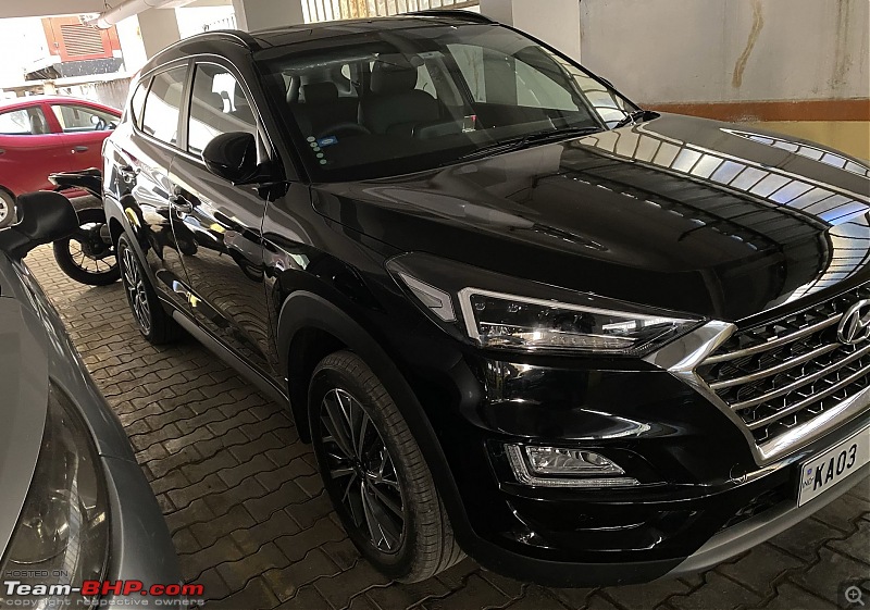 My Black 2020 Hyundai Tucson GLS Diesel AT | An Ownership Review | EDIT: 30,000 km update-parking_front_view2.jpg