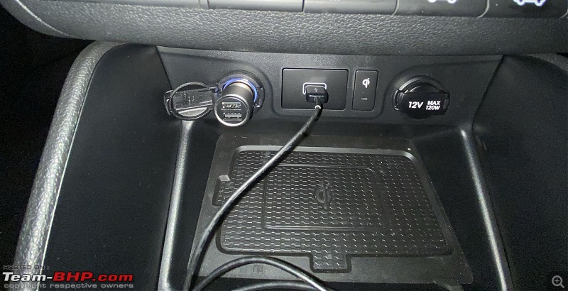 My Black 2020 Hyundai Tucson GLS Diesel AT | An Ownership Review | EDIT: 30,000 km update-sockets_wireless_charger.jpg