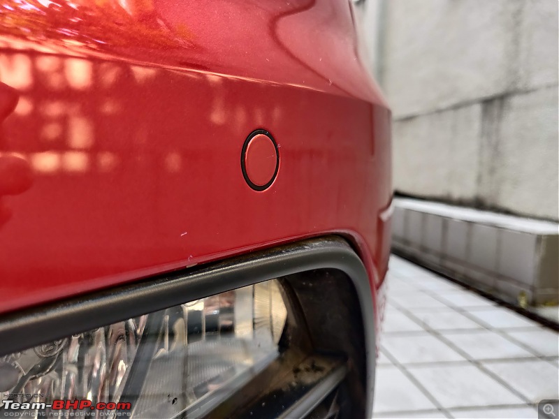 Review: Driving home our Sunset Red VW Polo Highline+ TSI Automatic-sensor-closeup.jpg